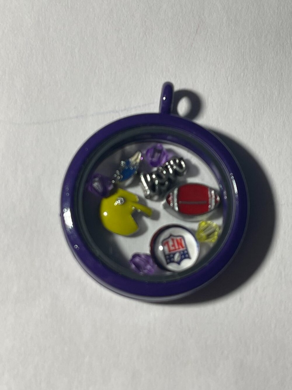 Baltimore Ravens NFL Memory Charm Locket w/ 22 IN chain NEW